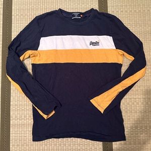 Superdry striped long sleeve t shirt